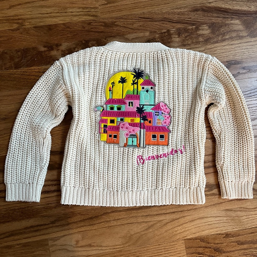 Disney Mirabel Cream Sweater with Colorful Embroidery